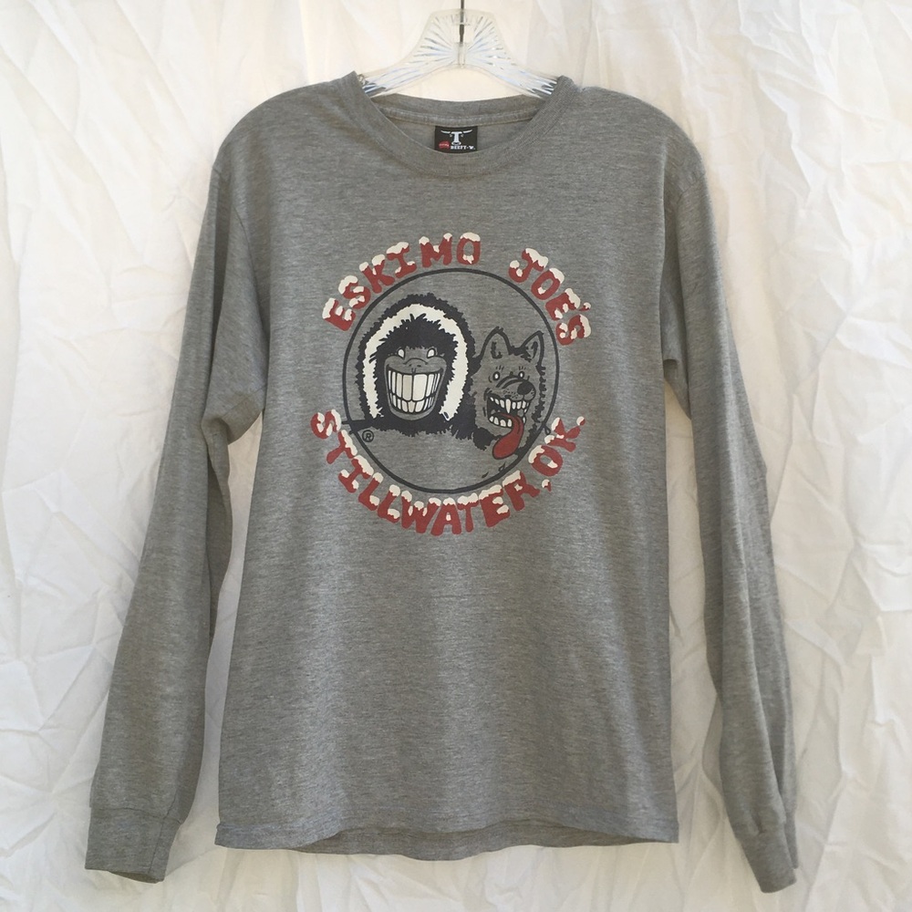 Eskimo Joes Tee Shirt Small Long Sleeve Shirt Oklahoma Shirt Eskimo Joe’s Shirt